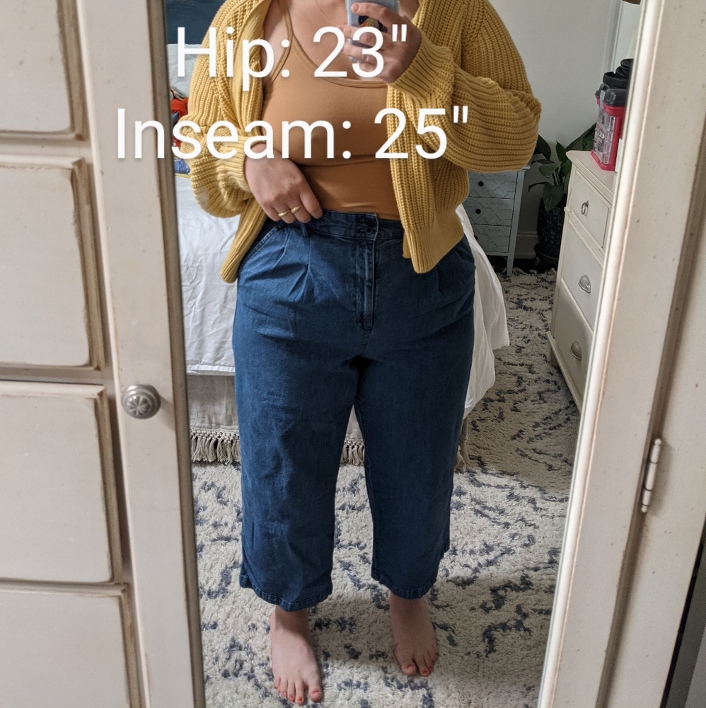 Madewell wide-leg denim capris